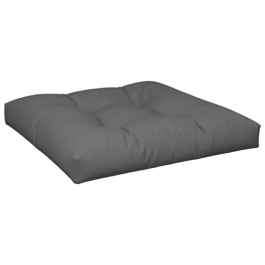 vidaXL Palettenkissen Anthrazit aus Polyester, wasserabweisend und UV-beständig, B/T/H: 70 x 70 x 12 cm - Bild 2