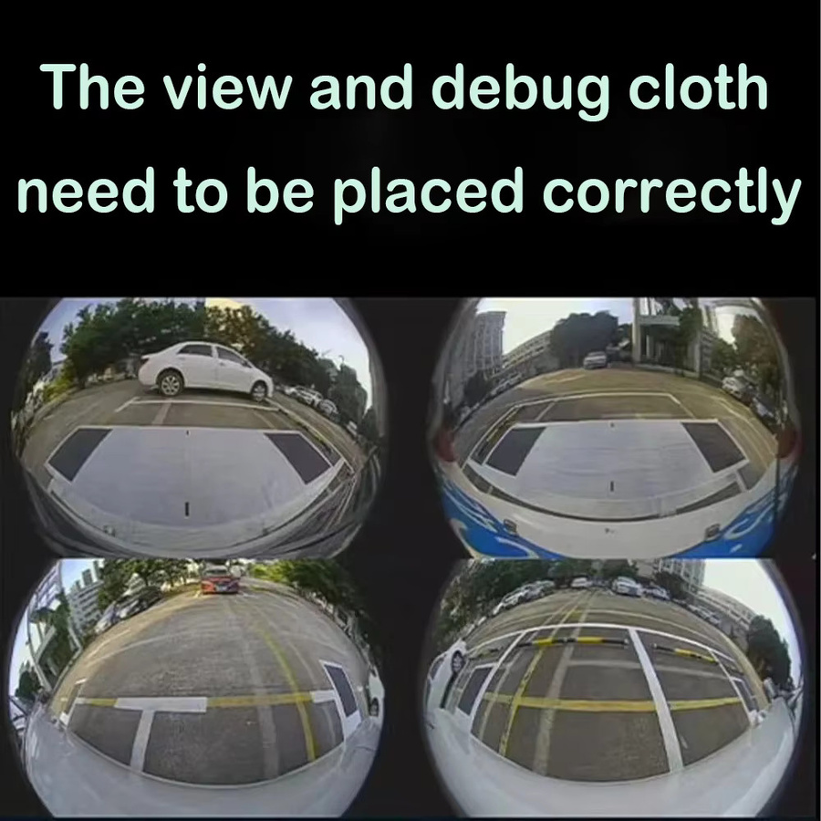 BOSSCAR 360 Grad Panorama-Kamerasystem in Full HD 1080P für Android Multimedia, Schwarz, vorne/hinten/links/rechts - Bild 2