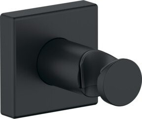 Duravit Brausehalter Rosé Eckform Wandmontage aus Messing in Schwarz Matt - Bild 1