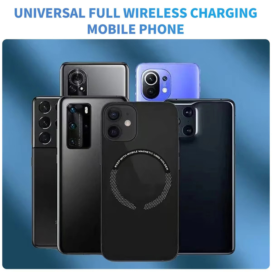 WSSHE Magnetische Metallplatte in Schwarz für Handy-Halterungen und kabelloses Laden - Bild 5