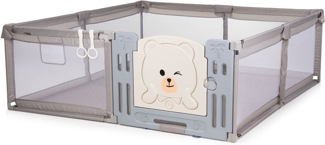 Chipolino Laufstall Amico mit Tür in Beige, B/T/H: 200 x 180 x 70 cm - Bild 1