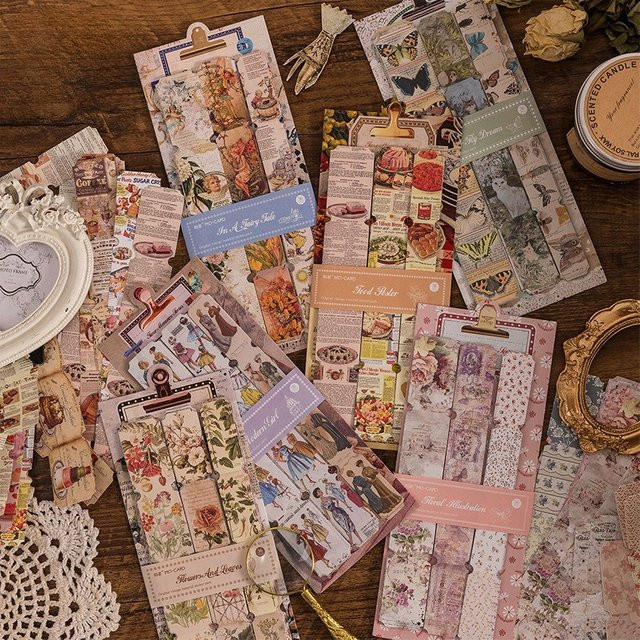 36 Stück Retro Aufkleber-Set Zeitgedächtnis-Serie DIY Bastelmaterial aus Papier, Mehrfarbig - Bild 1