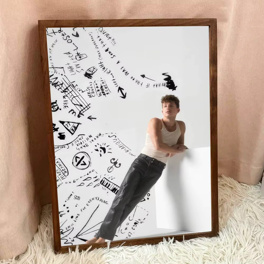 Vintage Wandposter Charlie Puth C-Charlie Motiv als dekorativer Papierposter für dein Zimmer, Café oder Bar in Mehrfarben - Bild 4