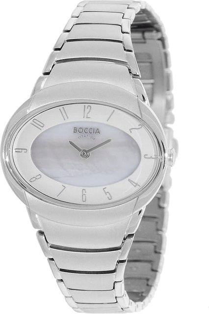 Boccia Damenuhr Titanium, Quarz, Weiß, 32 mm, 5 ATM - Bild 1