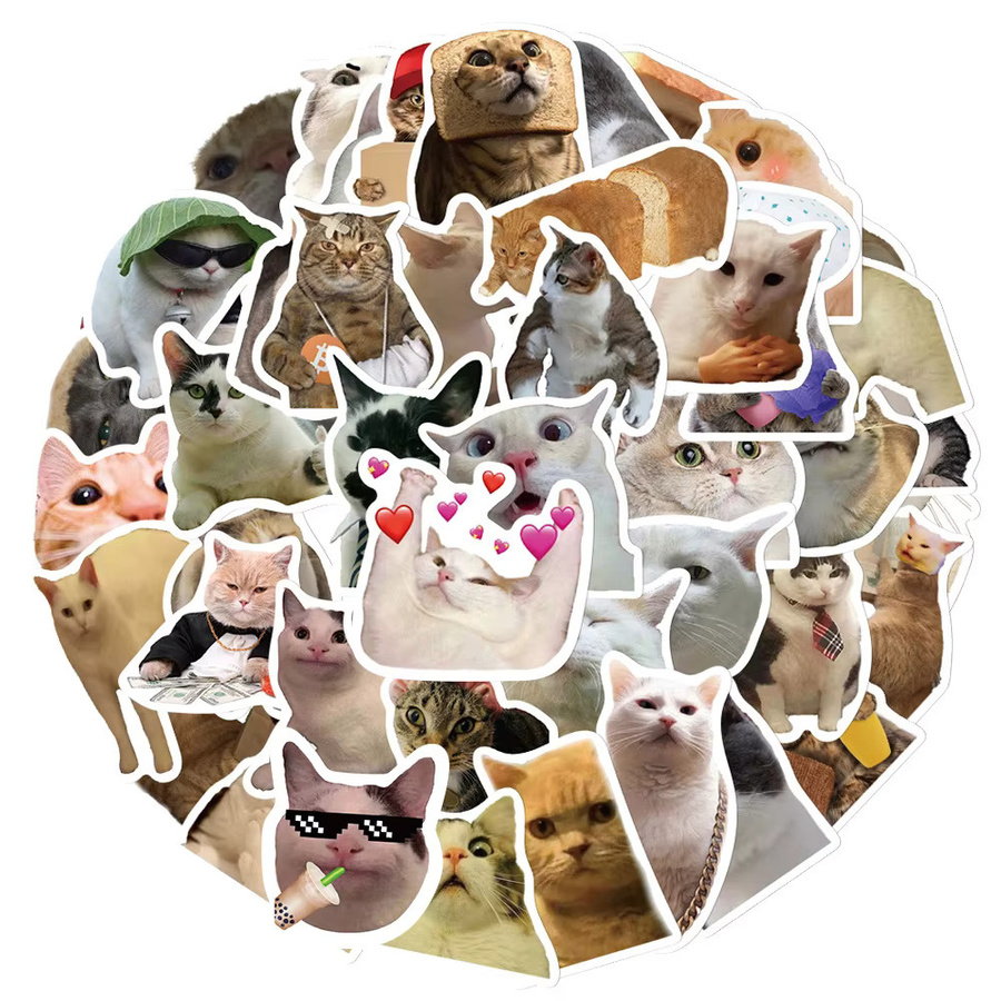Rspctou Kawaii Katze Graffiti Aufkleber, Dekorative Sammelalbum DIY Schreibwaren - Bild 2