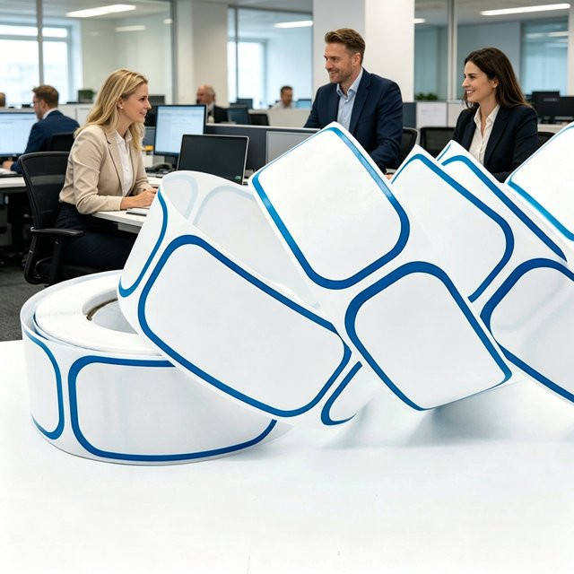 300 Stück selbstklebende Gefrierfach-Etiketten in Weiß, 1x2 Zoll Aufkleber zur Lebensmittelaufbewahrung und Datumsangabe für Gläser und Flaschen - Bild 1