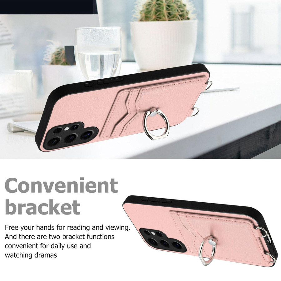 Samsung Handyhülle mit Lederumhängekordel und Kartenfach für Galaxy A06 A16 A26 A36 A56 A05S A15 A25 A35 A55 A54 5G - Bild 3