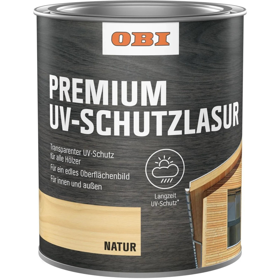 OBI UV-Schutzlasur Premium Natur wasserbasiert transparent 0,75 l - Bild 2