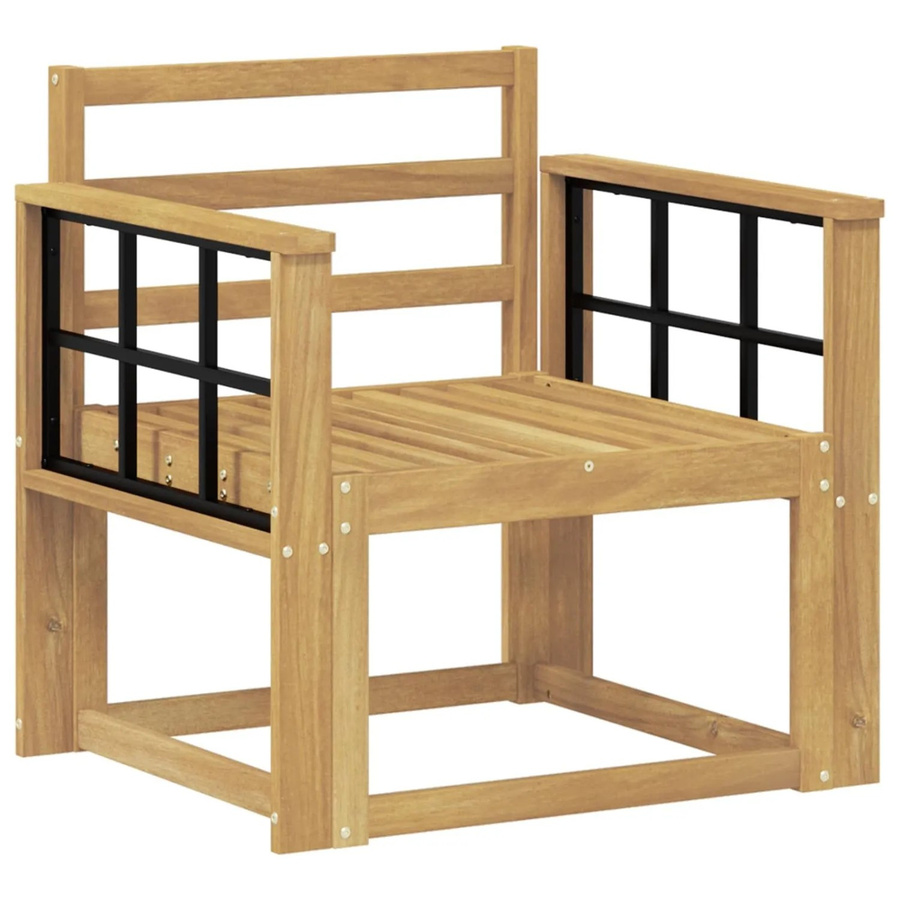 vidaXL Outdoor-Sofagarnitur aus Massivholz Akazie in Weiß - Bild 1