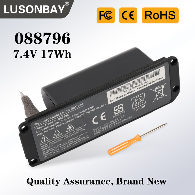 LUSONBAY Ersatzakku für BOSE Soundlink Mini 2 Bluetooth-Lautsprecher, 7,4 V, 2600 mAh, Schwarz - Bild 1