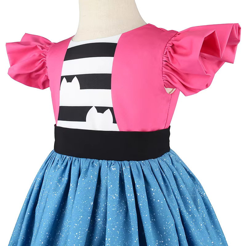 Cartoo Doll Prinzessinnenkleid mit Stirnband, Blau, Textil - Bild 3