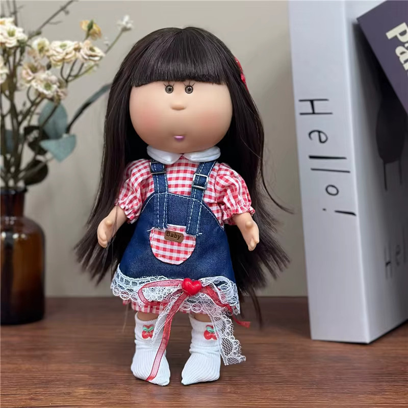 BENQING Jeans-Overall-Kleid-Outfit für 24 cm Spanish Potato Mia Puppe, Kleidungszubehör - Bild 3