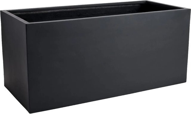 Vivanno Pflanzkübel Maxi aus Fiberglas in Anthrazit, B/T/H: 120 x 45 x 45 cm - Bild 1