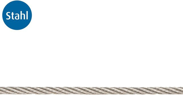 Conacord Drahtseil aus Edelstahl 6 x 7-FC in Silber, Durchmesser: 3 mm - Bild 1