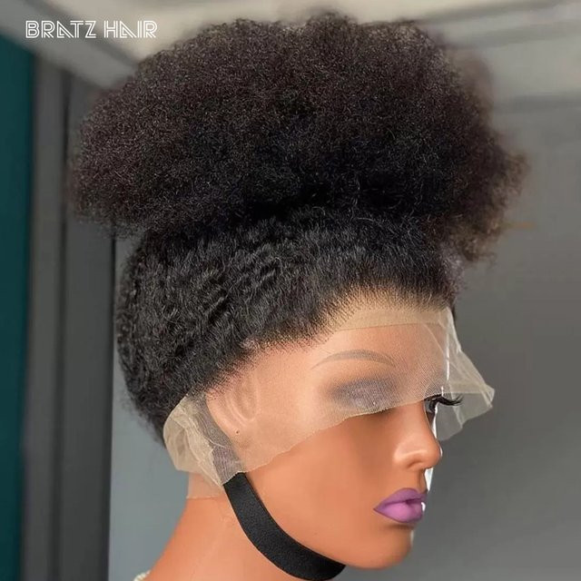 Bratz Hair Yaki Glatte Perücke, 100% Echthaar, Afro Kinky Straight, Damen - Bild 1