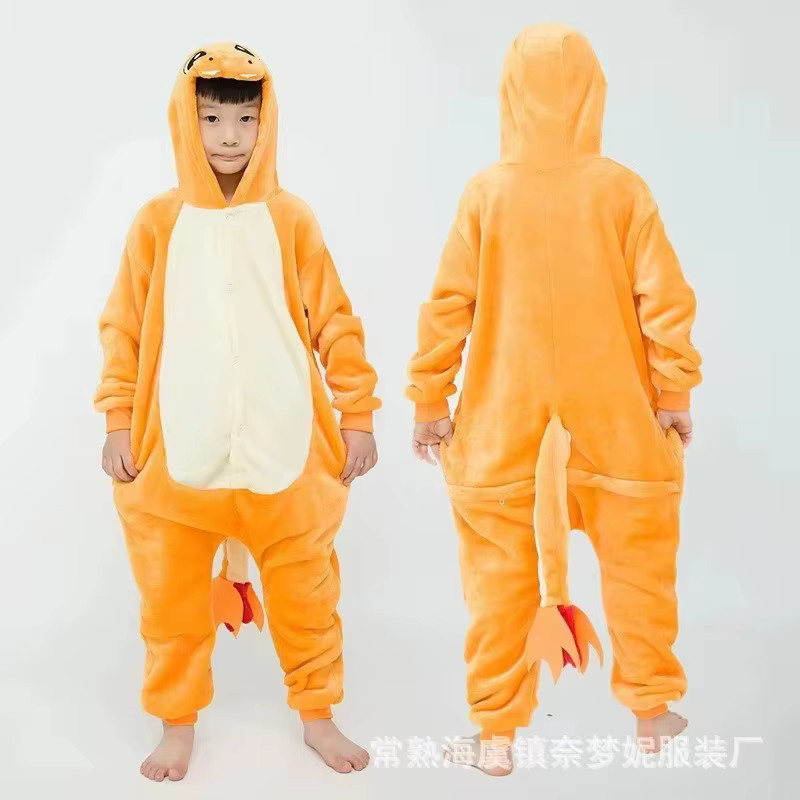 Bandai Pokémon Plüsch Ganzkörper-Onesie Pyjama, Anime Cosplay Kostüm - Bild 2