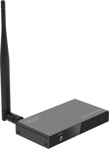 Digitus HDMI Empfänger 5GHz Full HD mit integrierter LED-Anzeige und Loop-Funktion, Schwarz, Reichweite 100m - Bild 1