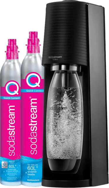 SodaStream TERRA Wassersprudler Schwarz inklusive Quick Connect Kohlensäurezylinder - Bild 1