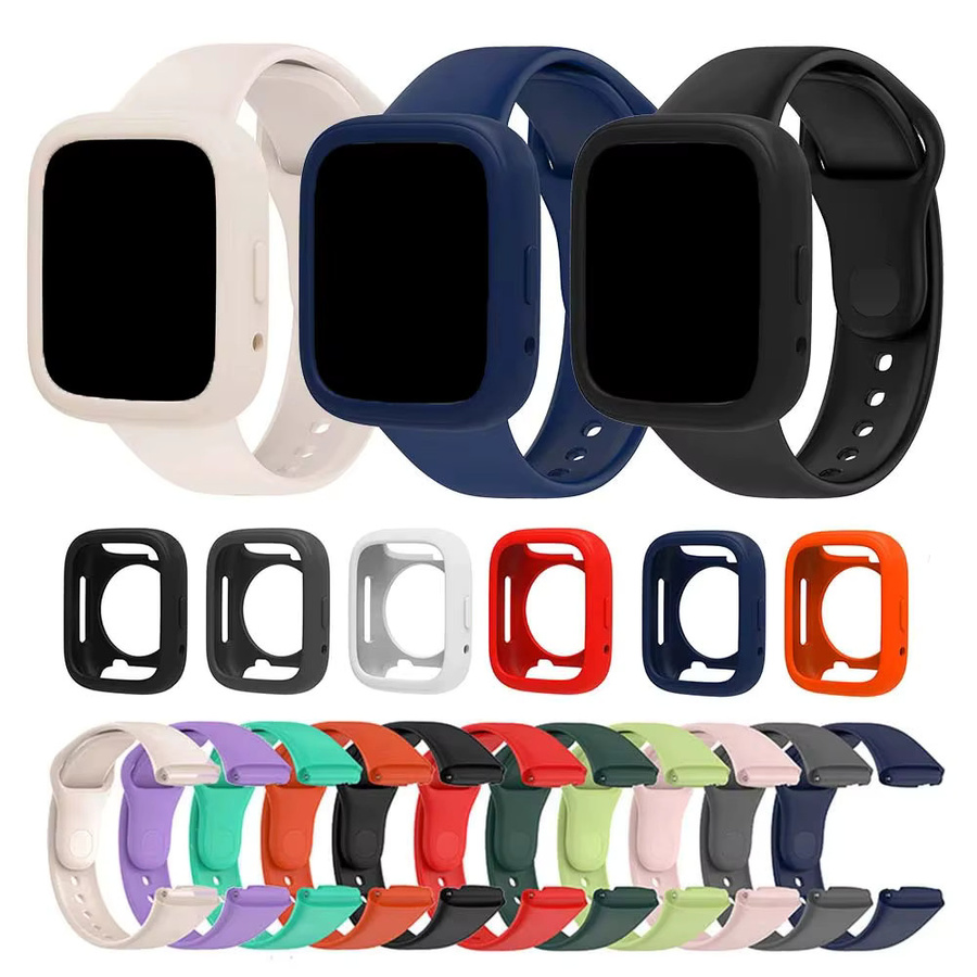 Xiaomi Silikonarmband mit Schutzhülle, Redmi Watch 3 Active, Hellgrün - Bild 3