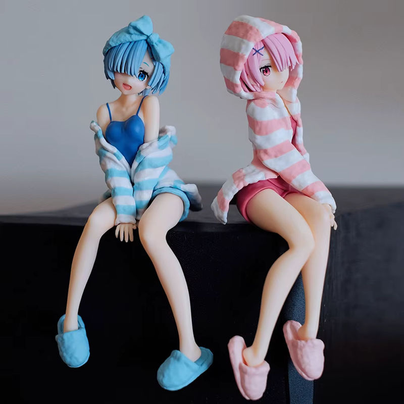Bandai Anime Figur Re:Life In A Different World From Zero Ram und Rem in Pyjama sitzend, mehrfarbig, Höhe: 14 cm - Bild 2