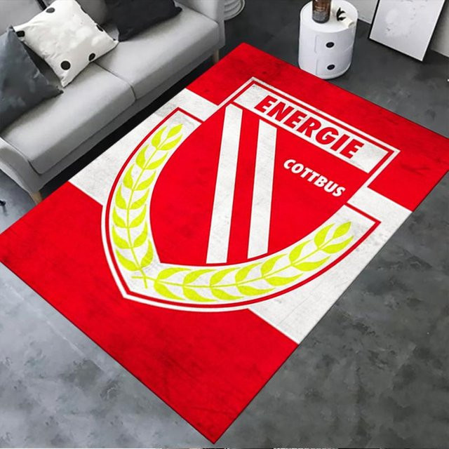 Energie Cottbus 1966 Wappen Teppich Rot Vintage Design B/B: 70 x 100 cm - Bild 1