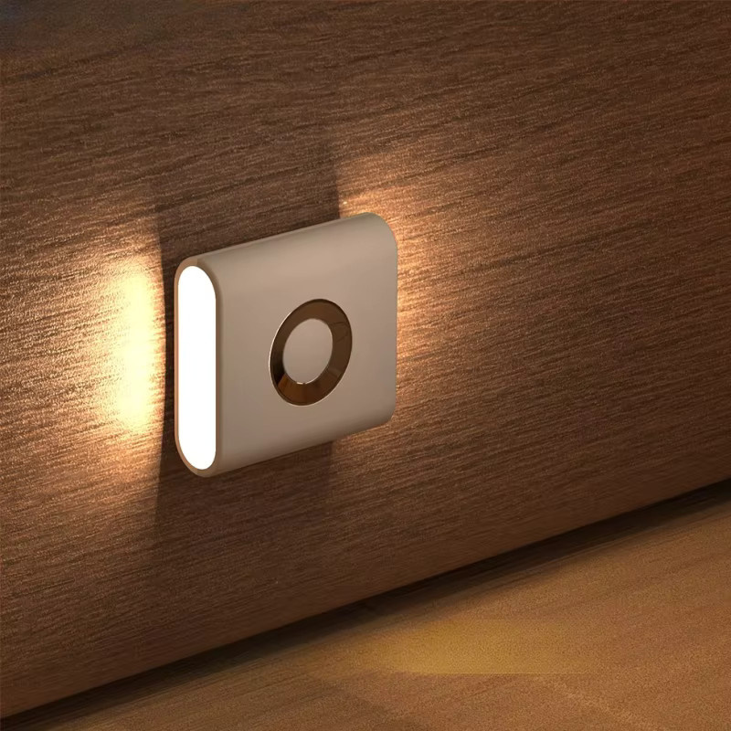 GGbingo wiederaufladbare Smart Home LED-Nachtlichtlampe mit Bewegungssensor und Touch-Funktion, warmweiß, Farbe: Weiß - Bild 2