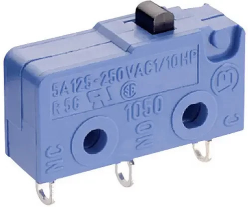 Marquardt Mikroschalter 1050.2151, Farbe: Blau, 250 V/AC 2A, 1 x Ein/(Ein) tastend - Bild 1