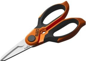 Klein Tools Elektrikerschere mit Abisolierer aus Edelstahl in Orange, Länge: 181 mm - Bild 1