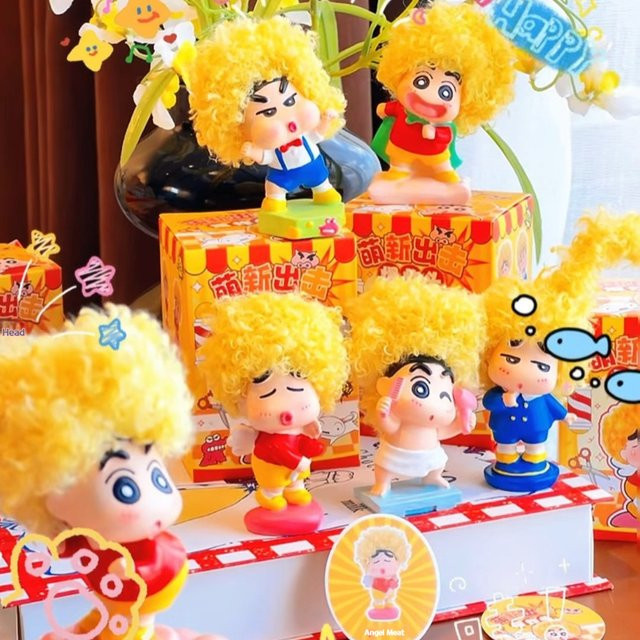 52TOYS Crayon Shin Chan Nette Afro Frisur, Blind Box, Puppe, Bunt / Mehrfarbig - Bild 1