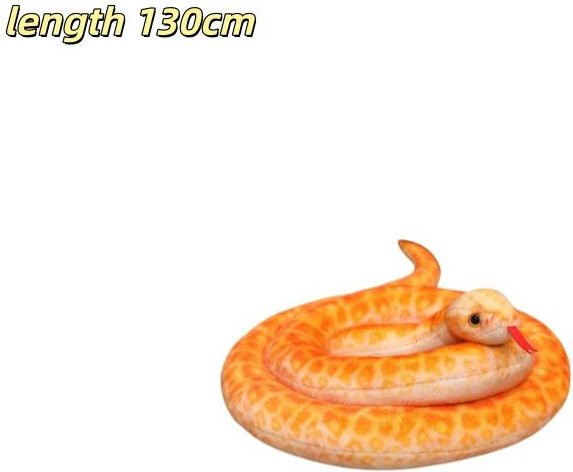 Yiran toy Klapperschlange Python, Plüschtier, Grün, Orange - Bild 1