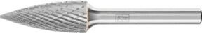 PFERD Hartmetall Frässtift Spitzbogen SPG universal mittel kreuzverzahnt, Farbe: Silber, Durchmesser: 12 mm, Länge: 30 mm, Schaft-Durchmesser: 6 mm - Bild 1