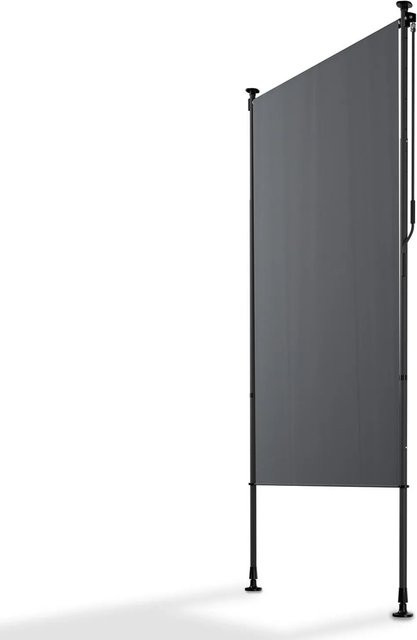 Juskys Senkrechtmarkise Barbados Sonnenschutz höhenverstellbar ohne Bohren Grau B: 120 cm, H: 310 cm - Bild 2