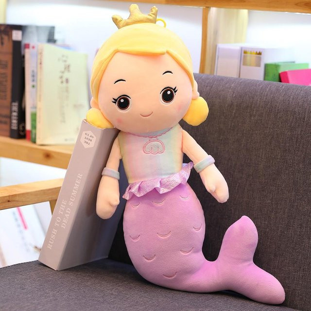 Joyful toys Krone Meerjungfrau Puppe, Plüschtier, 50cm, violett - Bild 1