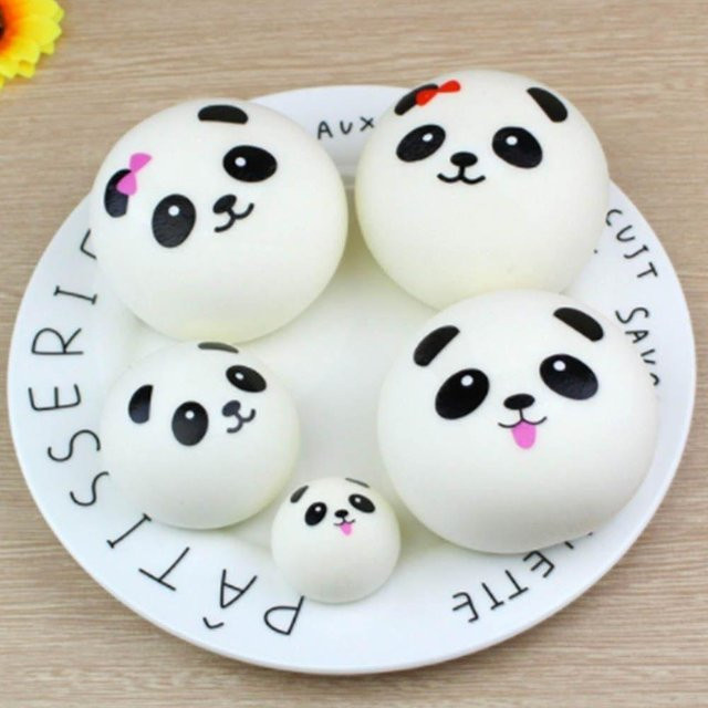 Binchi Fitness Taba Squishy Panda, Quetschspielzeug, black - Bild 1