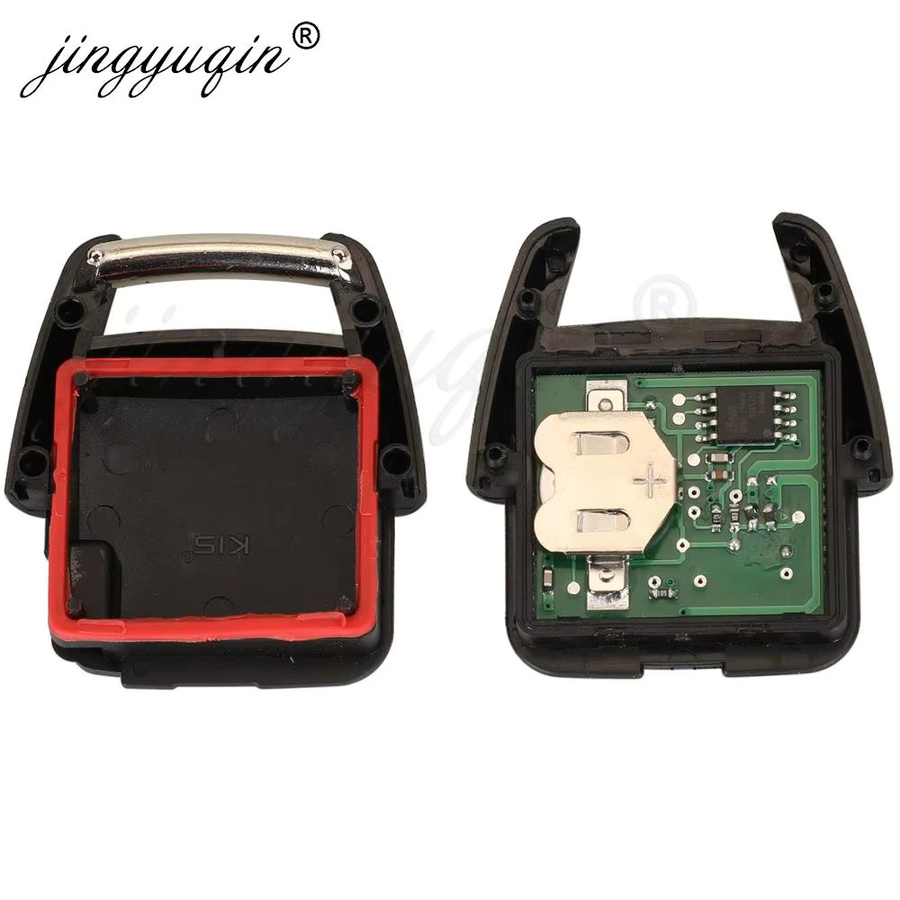 Jingyuqin 5er Set Autoschlüssel Fernbedienung mit 2 Tasten für Chevrolet Agile Brasil 2009-2011 und Opel Corsa Astra Celta Zafira, Farbe: Schwarz, 434MHz - Bild 4