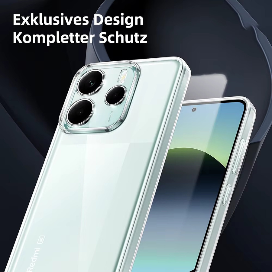 Ultradünne Silikon-Softcase Schutzhülle für Xiaomi Redmi Note 14 13 12 Pro Plus 5G, Transparent - Bild 4