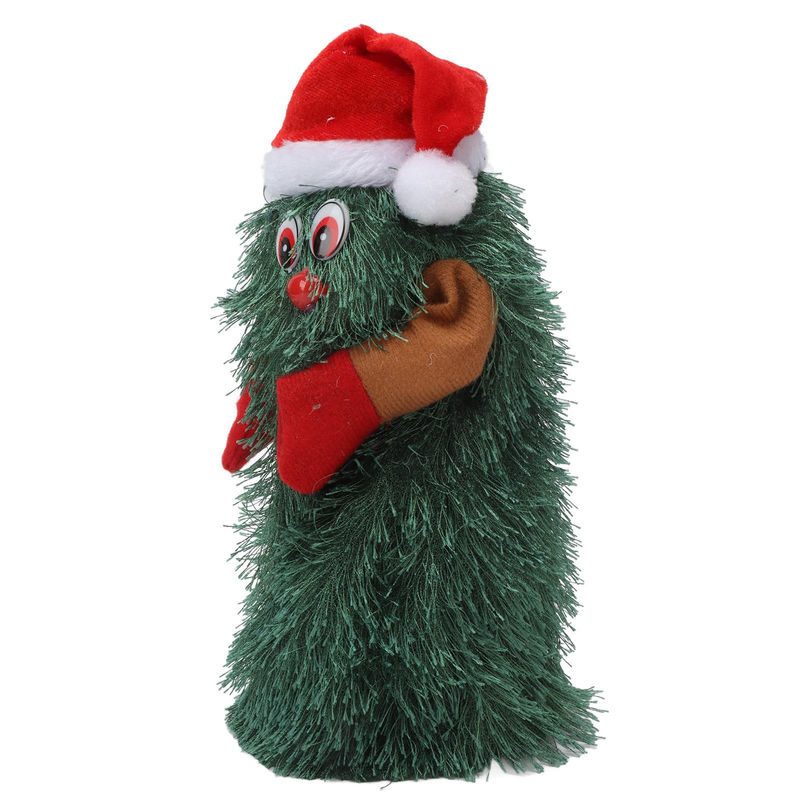 TOMTOP JMS Musikalischer Weihnachtsbaum für den Tisch als rotierende Pflanzen-Figur in Grün - Bild 4