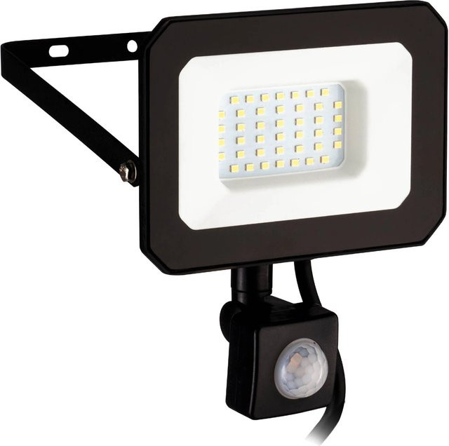 Eglo LED-Wandstrahler Risacca-E Schwarz mit Bewegungsmelder und Dämmerungssensor, IP65 Outdoor-Leuchte aus Aluminiumguss, B/H: 10 x 14,5 cm - Bild 1