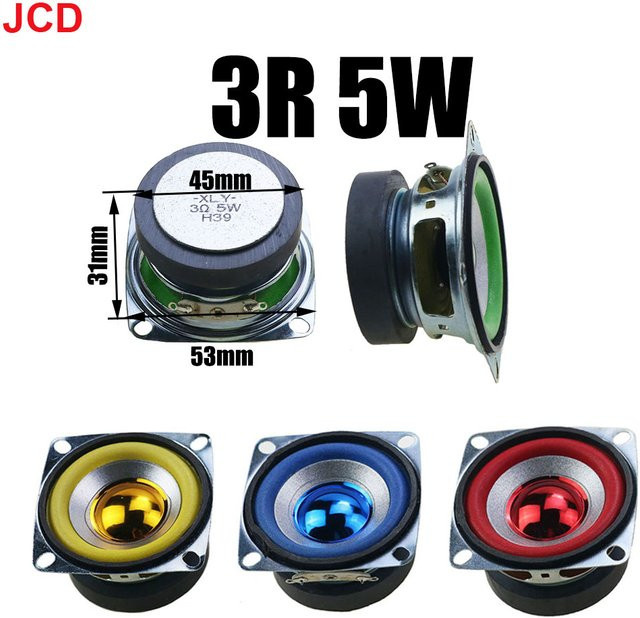 JCD Bluetooth Audio Lautsprecher 3 Ohm 5W 53mm mit externem Magneten und Schaumrand in verschiedenen Farben - Bild 1