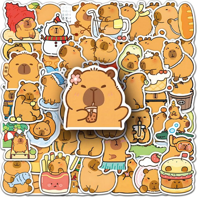 Charile Capybara Sticker Pack, multicolor, 10 Stück - Bild 1