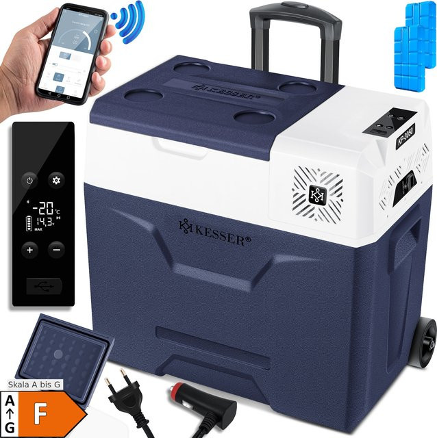 KESSER Kompressor Kühlbox und Gefrierbox mit App-Steuerung in Blau - Bild 1