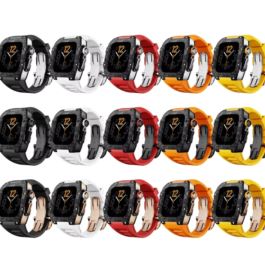 Geekthink Uhrenarmband-Set für Apple Watch Series 10, 46 mm, Edelstahl, Silikon, Unisex - Bild 2