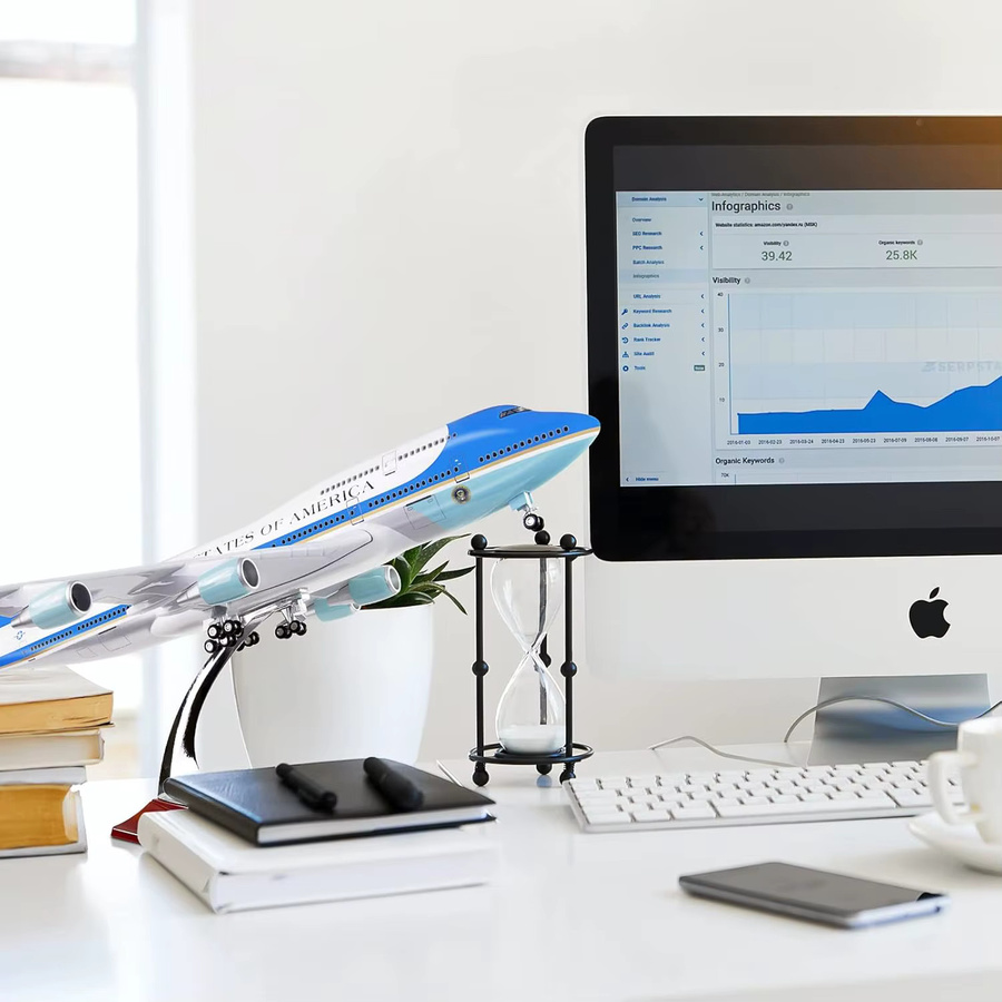 ZOCO Air Force One B747, Flugzeugmodell, Maßstab 1:1, Druckguss - Bild 2