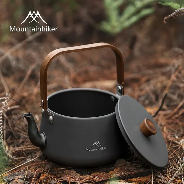 Mountainhiker Outdoor-Wasserkocher aus Aluminiumlegierung in Grau, 1,1 l - Bild 1