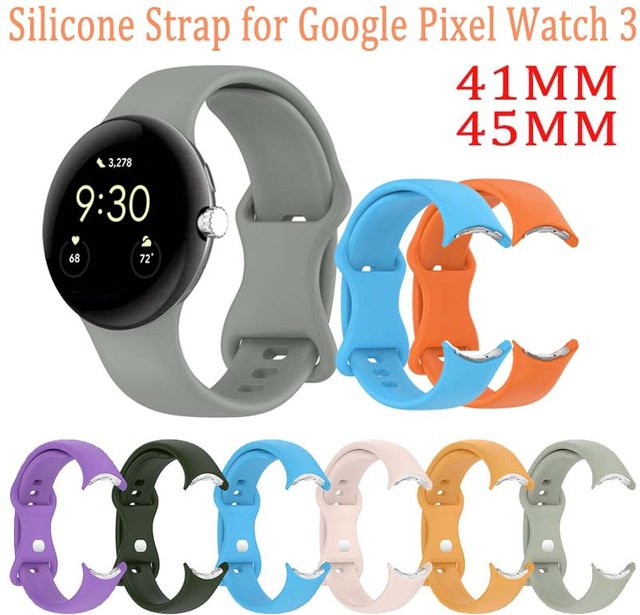Google Silikonarmband für Pixel Watch 3 2 1, Bunt, Unisex - Bild 1