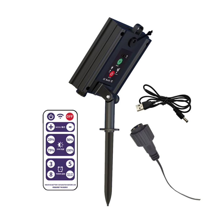 Solarpanel-Controller mit Fernbedienung für LED-Kupferlicht-Lichterketten in Warmweiß - Bild 2