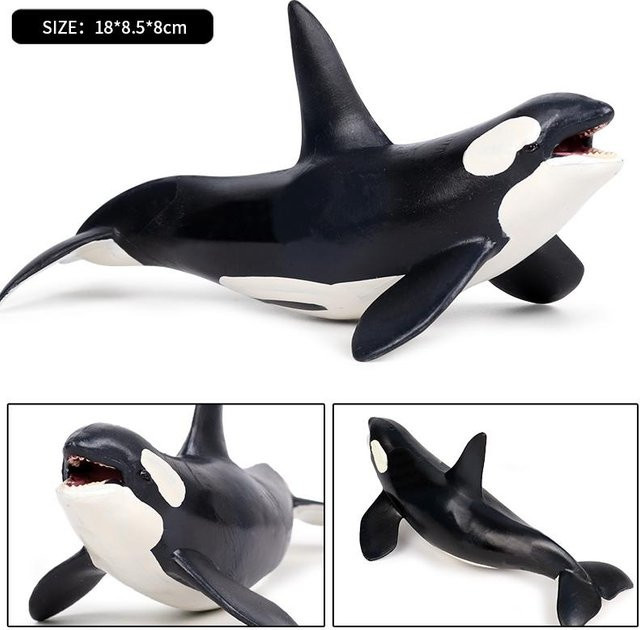 Oenux Meeresleben Actionfiguren Megalodon Beluga Hai Orca Pottwal Blauwal - Bild 1