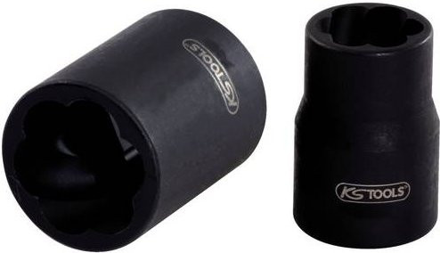 KS Tools 3/8 Zoll Spiral-Profil-Kraft-Stecknuss aus Chrom-Molybdän-Stahl in Schwarz mit 11 mm - Bild 1