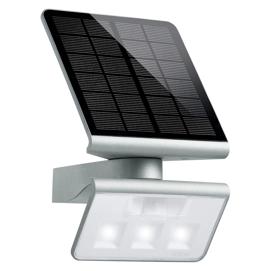 Steinel XSolar L-S LED-Solar-Außenwandleuchte mit Bewegungsmelder und Dämmerungssensor in Silber - Bild 2