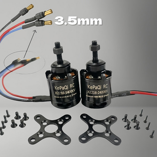 KPQ X2216 bürstenloser Motor 1400KV 2400KV für Starrflügel-Quadcopter-Modellflugzeuge und Drohnen - Bild 1
